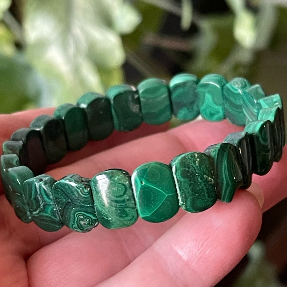 Stone of Travel - malachite bracelet - Picture 2 of 6